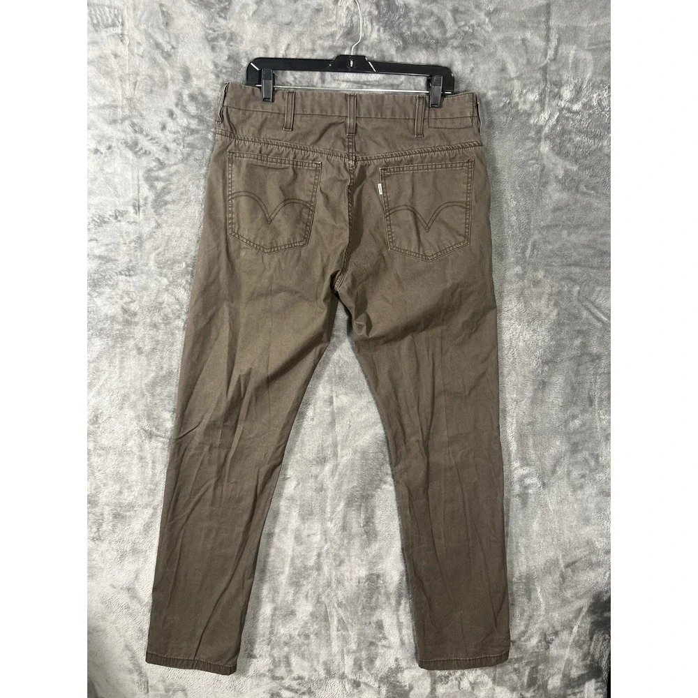 Levis 511 Slim Fit Chino Pants Mens 34x32 Brown Stretch Twill 5 Pocket Casual